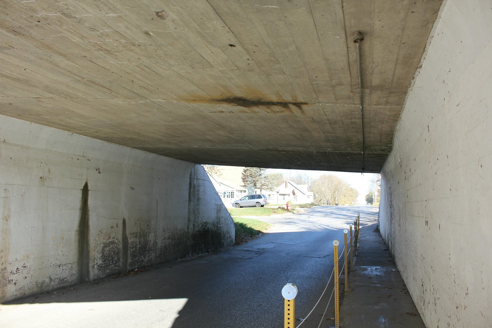 Under bridge
